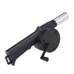 Hand-cranked Air Blower Barbecue Fan Mini Portable BBQ Grill Fire Bellows Picnic Camping Accessories Outdoor Tools