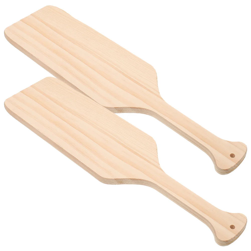 

2 Pcs Unfinished Paddle Blank Oars for Wall Hanging Craft nament Home DIY Art Unfinished Paddle For Wall Sewing Accessories