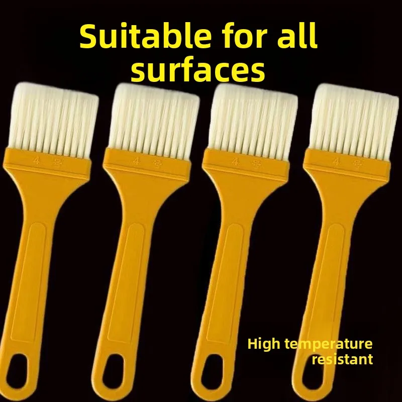 Cepillo para barbacoa de calidad alimentaria, sin desprendimiento de cerdas, resistente a altas temperaturas, utensilio de cocina para repostería, aplicación de salsas y elaboración de panqueques