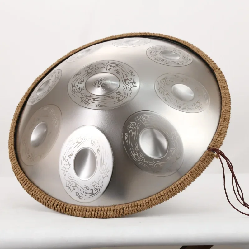 Alta qualità 22 pollici 9 note D kurd handpan drum strumenti a percussione strumenti musicali con borsa e supporto OEM/ODM