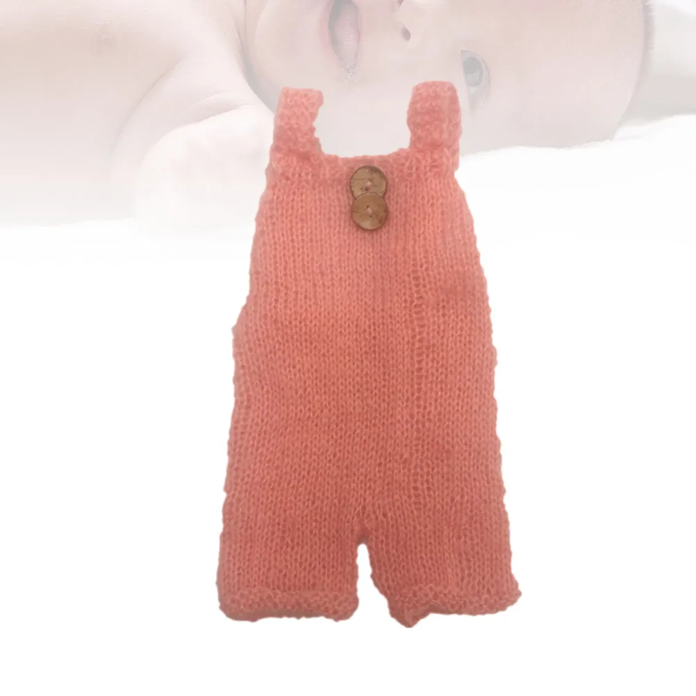 

Newborn Suspenders Baby Pant Costume Bib Short Pink Pants Photo Props Photography
