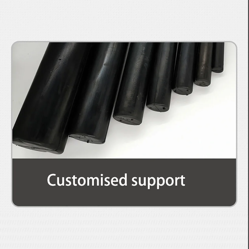 Black Oilproof Nitrile Rubber Solid Bar High Elastic Round Rod 21-40mm Diameter 500mm Length Hydraulic Seal DIY Machining Blanks