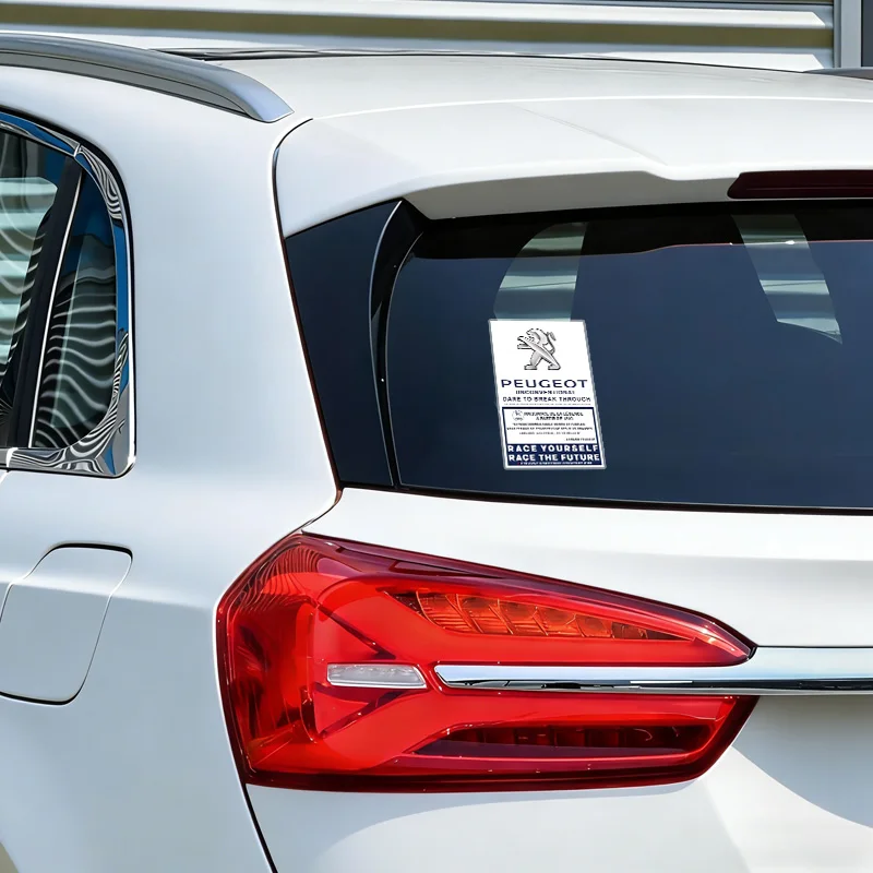 

Новая наклейка JDM, подходящая для Peugeot 206 207 208 301 308 406 508 2008 3008 Boxer Traveller, лобовое стекло автомобиля, электростатическая пленка