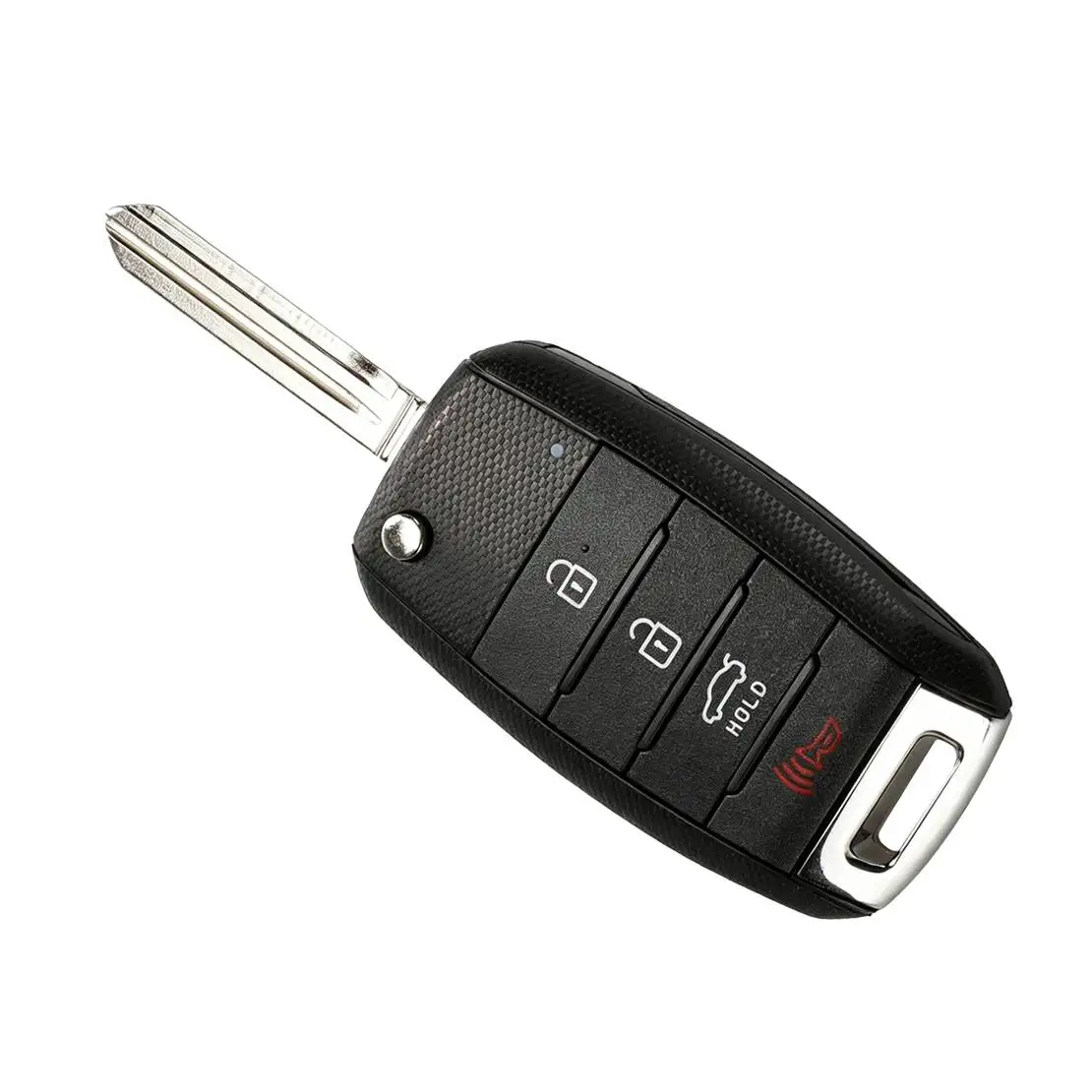 Flip Folding Key Fob 4 Buttons Remote Key Shell Case Cover HYN14R fit for Kia Sorento Rondo Optima Picanto Rio Soul Sportage