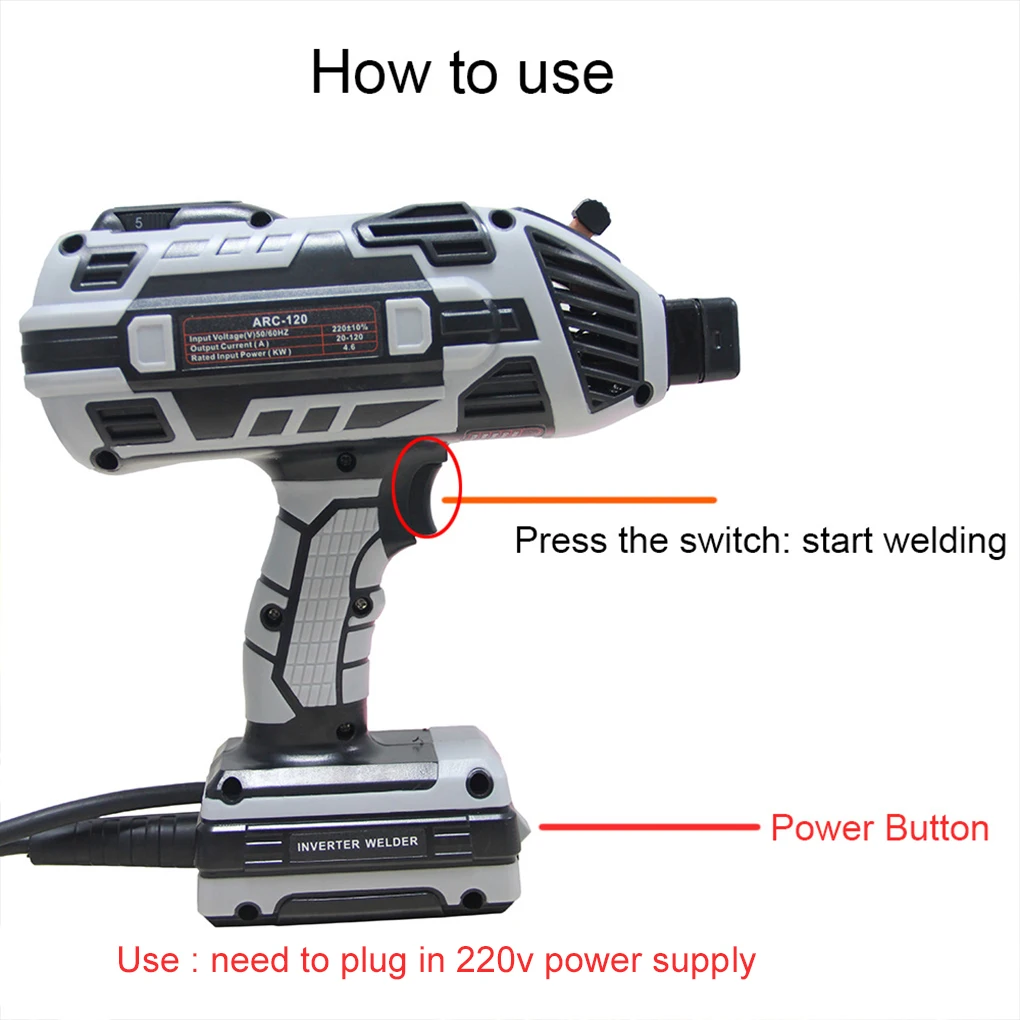 Electric Welding Machine Handheld Mini Home Welder Tool Inverter Portable Manual Welding Household Welding Equipment EU/US Plug