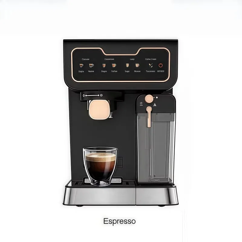 Home Office Espresso Machine Semi-Automatic with Steam Milk Foam Compliant with European and American Regulations