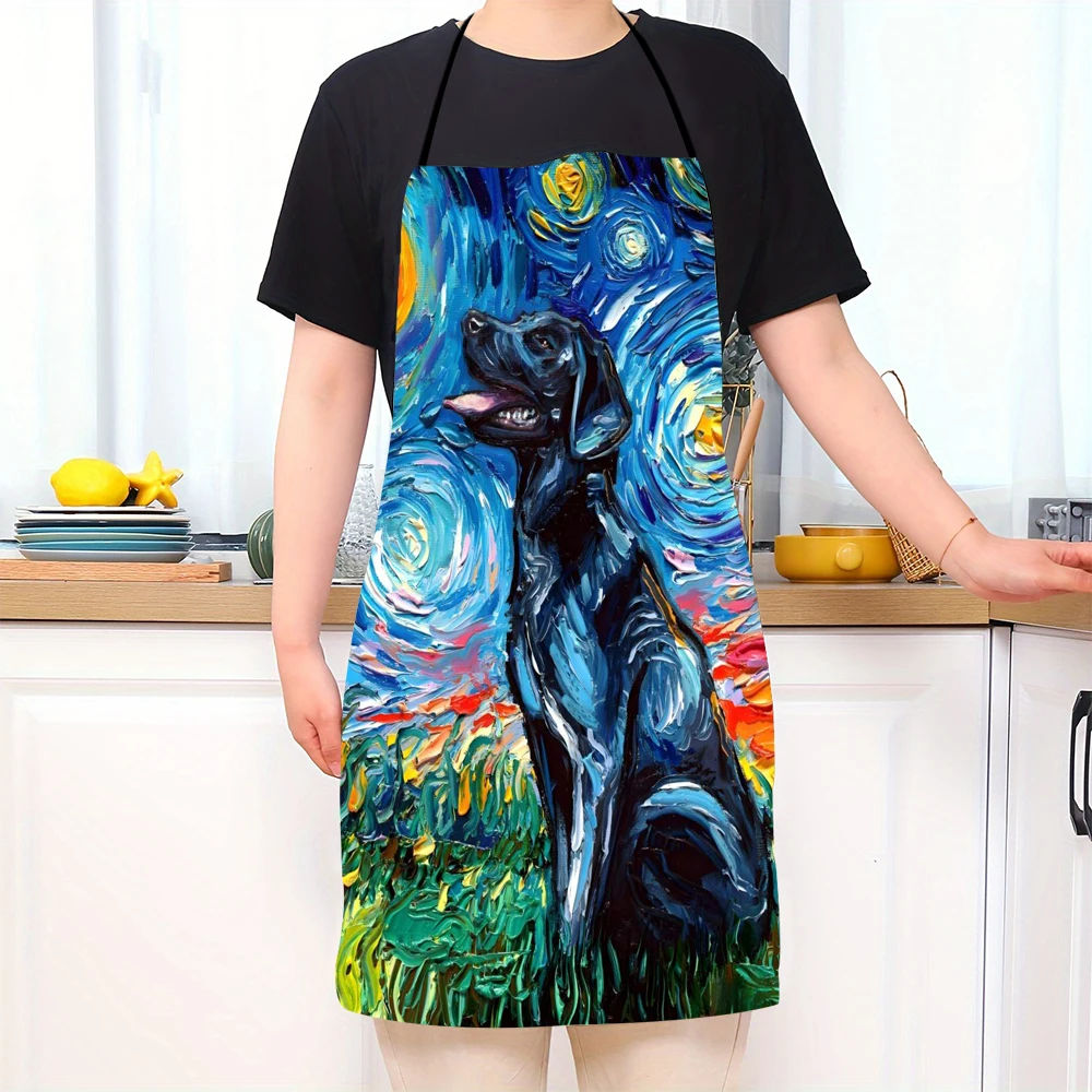 

Фартуки для собак Ван Гога Веселый дизайн для вашей кухни! Фартук без рукавов для взрослых и детей, кухонные противообрастающие инструменты для чистки 5,23