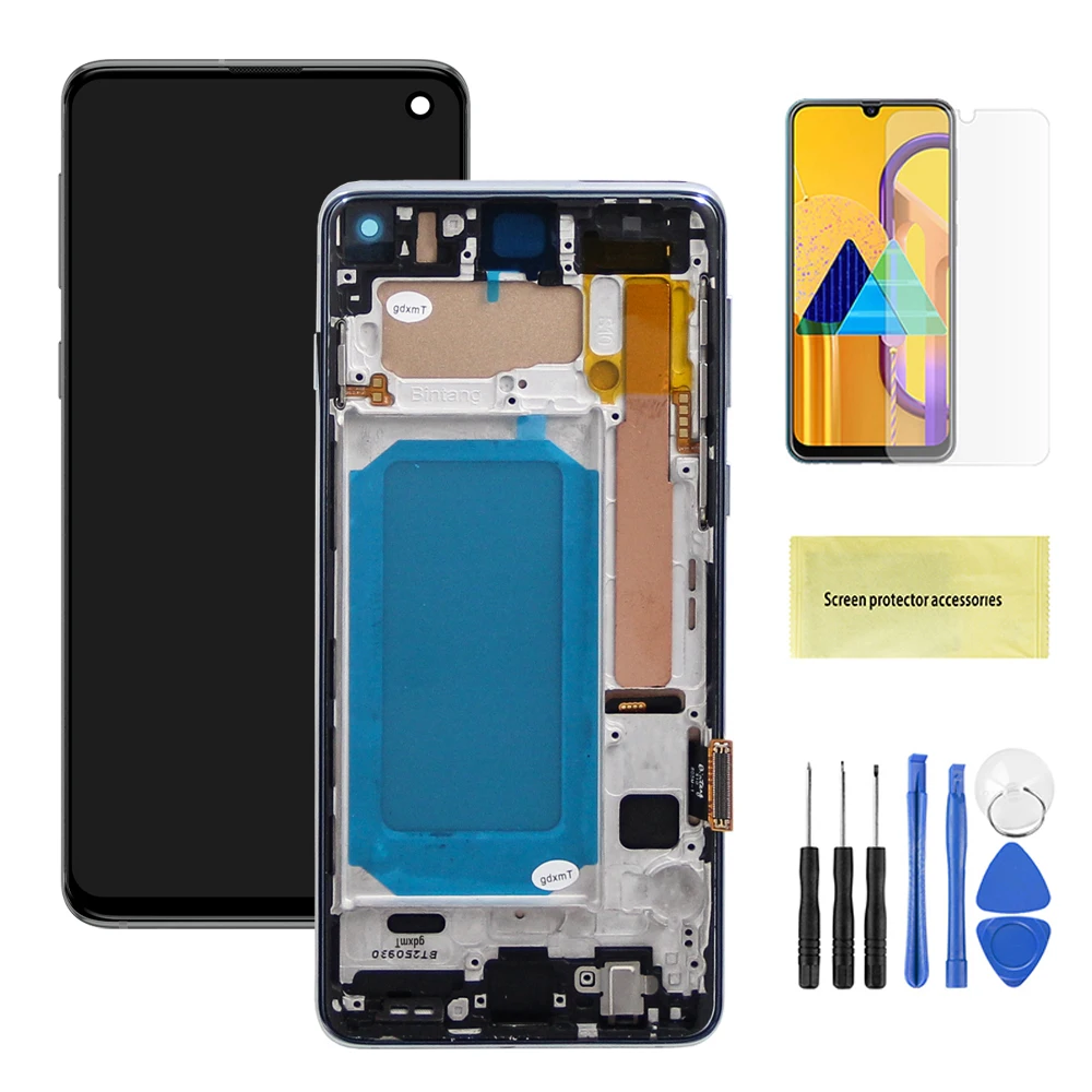 TFT S10+ スクリーン交換用、Samsung Galaxy S10 Plus G975F 液晶
