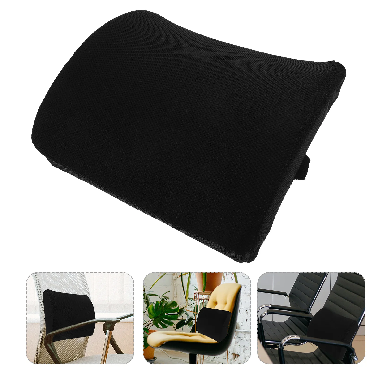 

Lumbar Support Pillow Memory Foam for Office Chair Car Home Use Back Support for Long Sitting Hours Comfortable Lower Back Rest