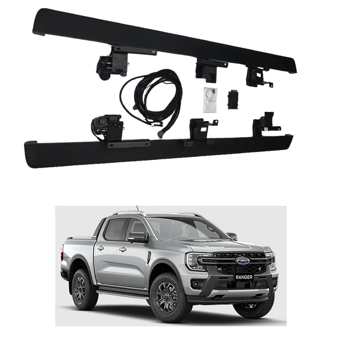 Ford Ranger 6 Newest Model Electric Side Steps Brackets Running Board Carton Packaging Aluminum Alloy Auto Car Step 2 Sets 2019-