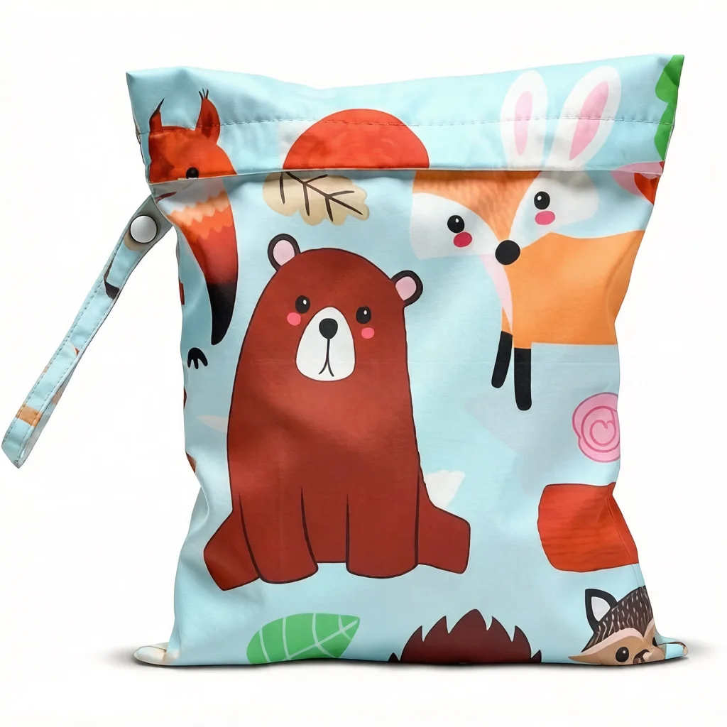 Waterproof Dry Wet Separation Bag Fashion Beach Zipper Bag for Travel Swim Pool Yoga Sportswear Cosmetics Lingerie Storage