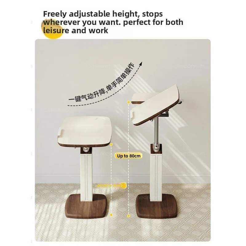 Sofa Side Table Removable Flip Small Table Living Room Coffee Table Bedroom Lift Bedside Table Household Rotating Computer Table - view 5