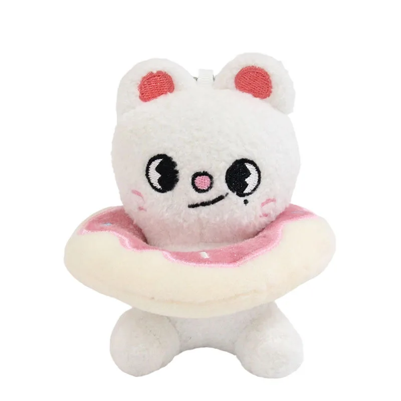 스즈 스트레이 어린이 플러시 인형 도넛 가방 키체인 펜던트 팡 캔 리롱푸 유명인 동일 스타일 인형 생일 선물 어린이용