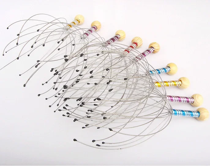 Octopus Head Scalp Massager Manual Head Scratcher Relaxation Massage Tool for Hair Health