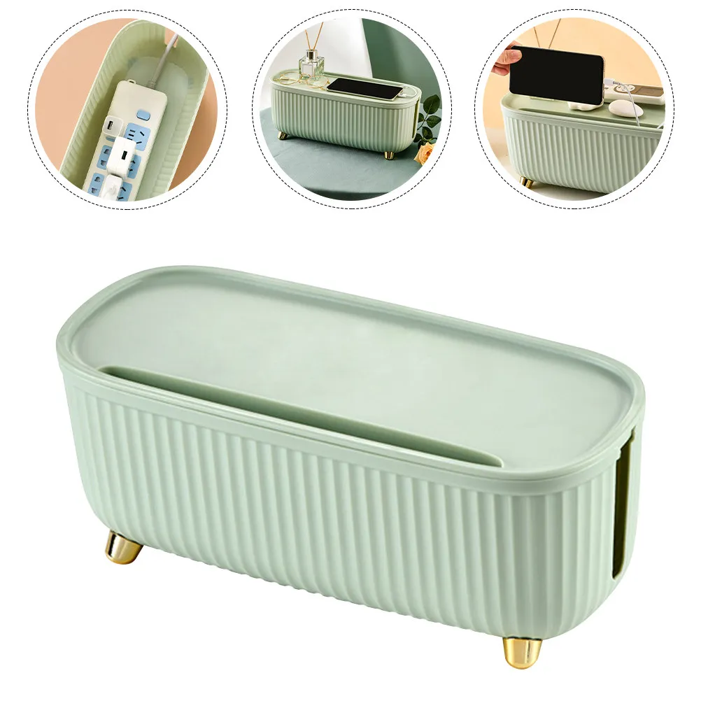 

Органайзер для кабелей на стол из АБС-пластика премиум-класса: коробка для хранения проводов, зарядных кабелей и блоков питания