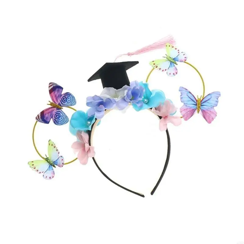 Fasce per capelli colorate 270D per bambini Accessori per capelli in tessuto morbido ideali per laurea all'asilo