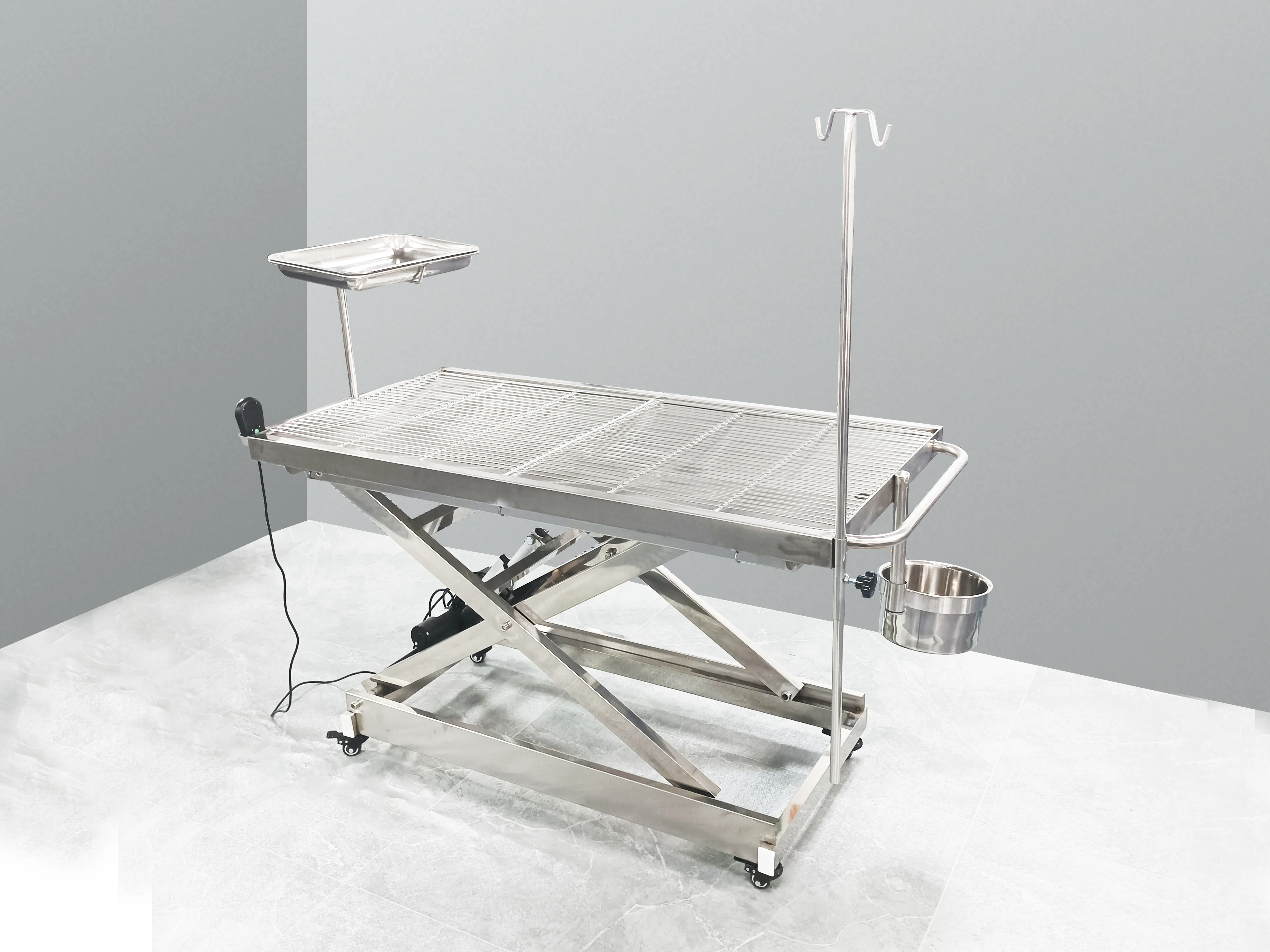 Veterinary Hospital Equipment 304 Stainless Steel Animal Pet Surgical Operating Table for Vet Clinic