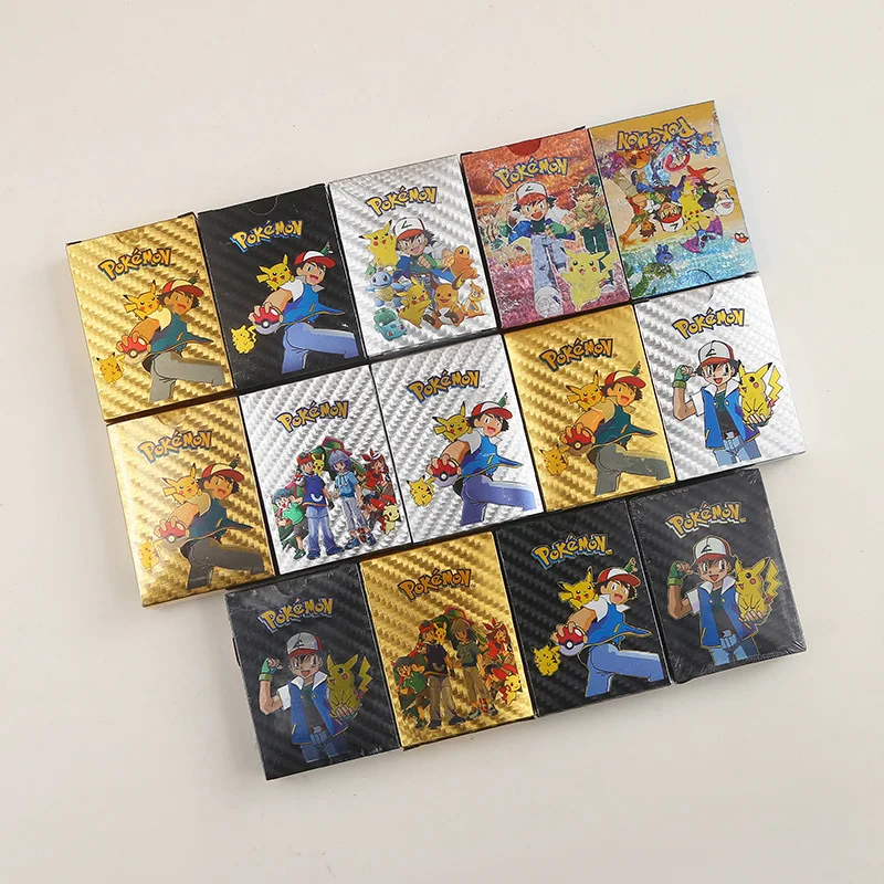 НОВЫЙ 55 шт. слепая коробка Pokemon TAG TEAM GX VMAX V MAX Shining Battle EX MEGA Cards Trading Carte Game Детская игрушка для детского подарка