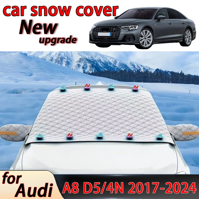 

for Audi A8 D5/4N MK4 2017-2024 Car Snow Shield Shade Outdoor Winter Front Windshield Window Freeze Cover Sunshade Accessories