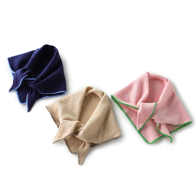 2026 Ladies Cashmere Scarf 100% Knitted Triangle Fashion Best-Selling Women's Scarves Soft Warm Elegant Accessories for All Seas