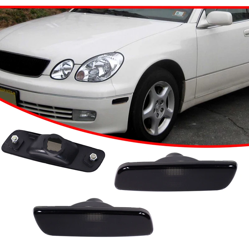 Front Fender Side Marker Light Housings For Lexus GS300 GS400 GS430 IS300 LS400 Base, For Toyota Prius Base, For Scion xA Base