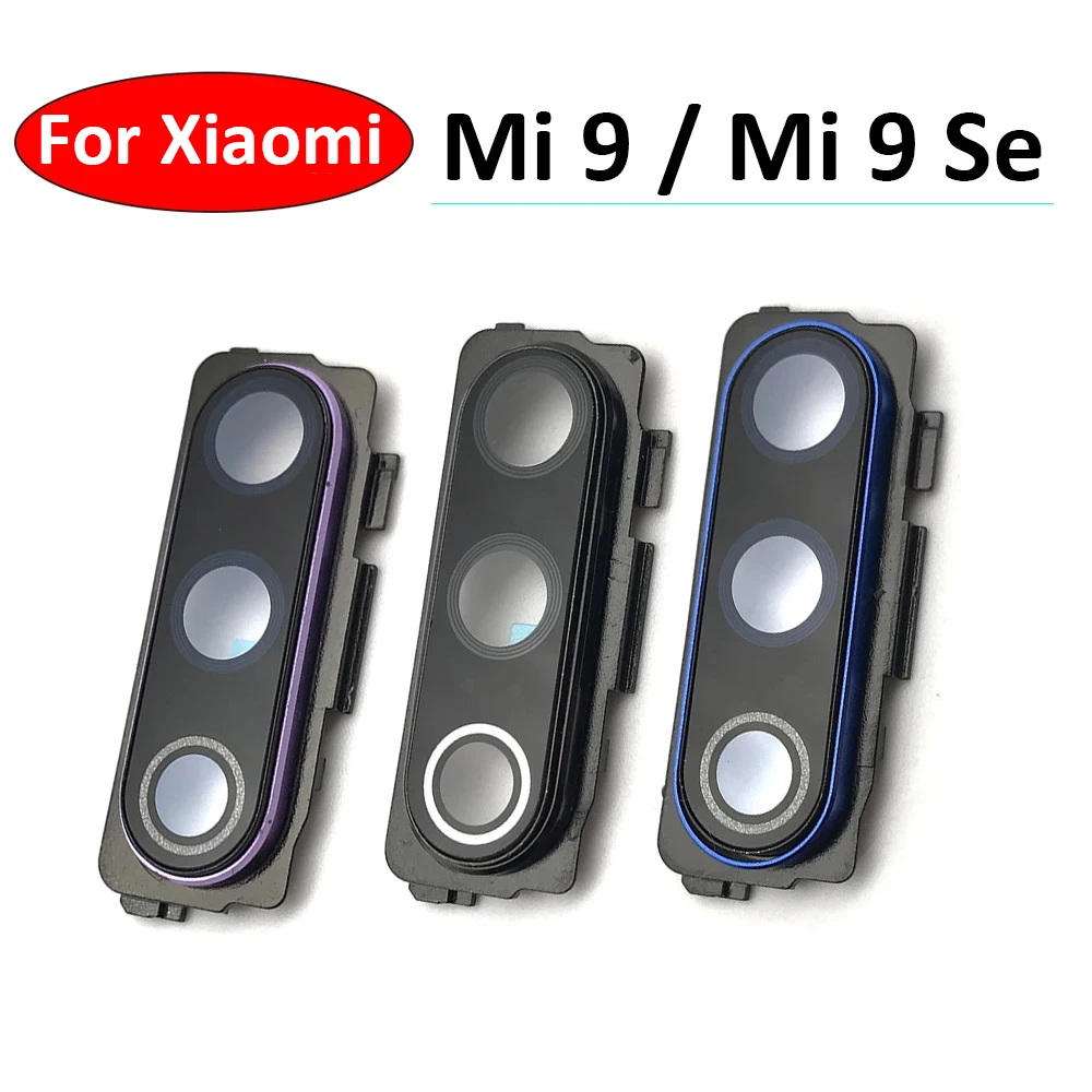 Neu für xiaomi mi 9 se mi9 9 hinten hinten Kamera Glaslinsen rahmen abdeckung mit Kleber