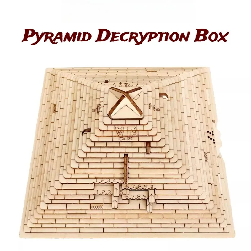 

Wooden Puzzle Box Model Kit Children Puzzle Self Assembly Boxes Ornaments DIY Modeling Clue Model Building Adults Toys Gift