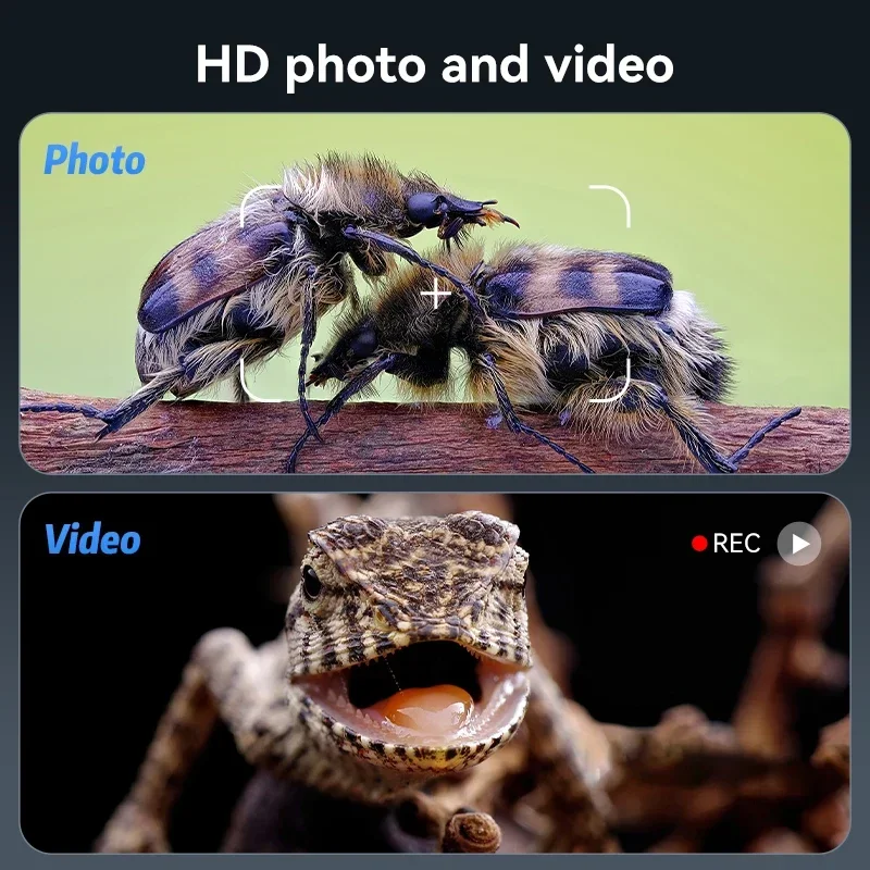 Suporte OEM Foto Vídeo Display LCD de 7 polegadas 1200X 5MP HD Pixels 8LED 2000mAh Bateria Microscópio para TV Rep