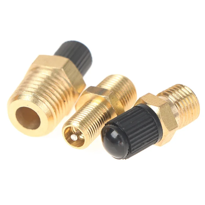 1/4 NPT 1/8 NPT M10 * 1 صمام إطار السيارات الأساسية دراجة نارية لايحتاج الإطارات المسمار صمام مراقبة ضغط الإطارات صمام النحاس الإطارات