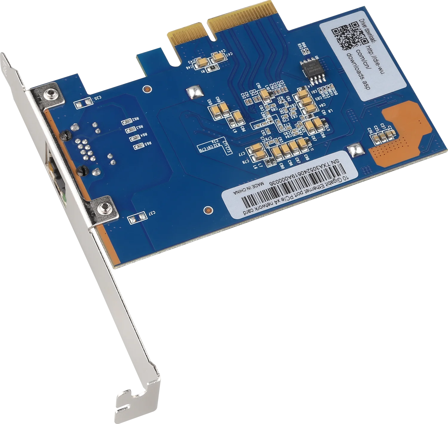 Сетевая карта 10G PCIe3.0-4X 10G/5G/2,5G/1G RJ45 5-скоростная многогигабитная карта Sever Lan PXE