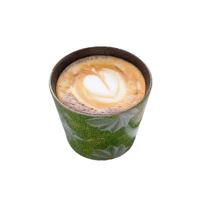 

LTT hand-painted flower ceramic cup Japanese retro hand-held cup creative drinking cup