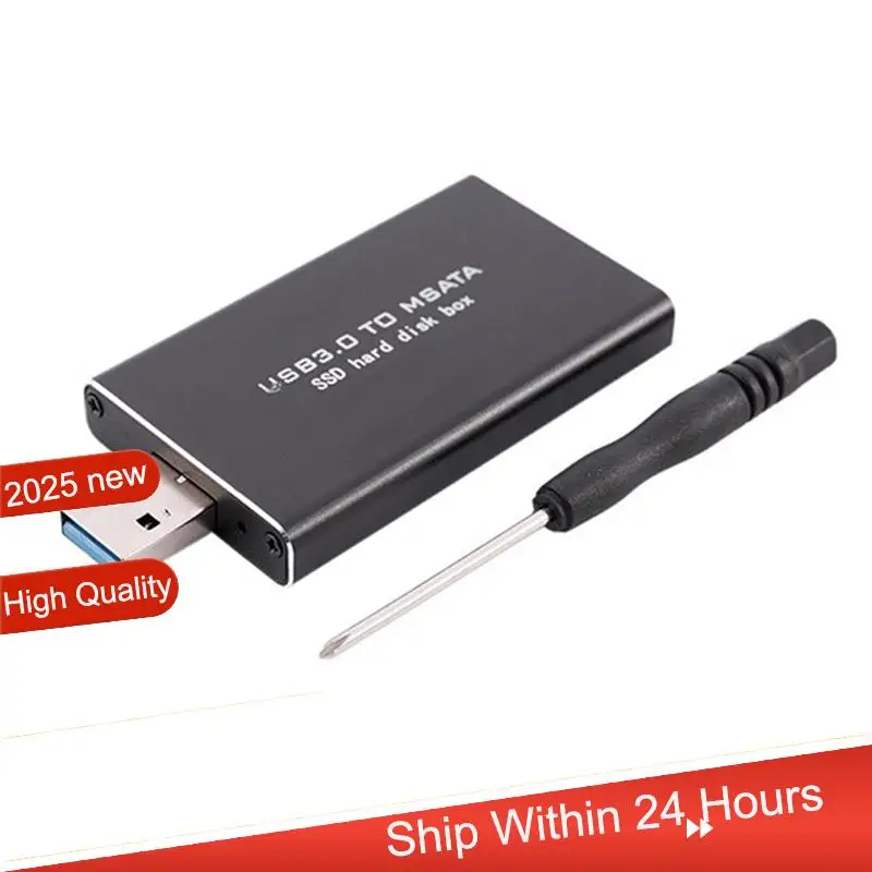 

AC18(Guaranteed) 2X MSATA To USB USB 3.0 To MSATA SSD Enclosure USB3.0 To MSATA Case Hard Disk Adapter M2 SSD External HDD Box H