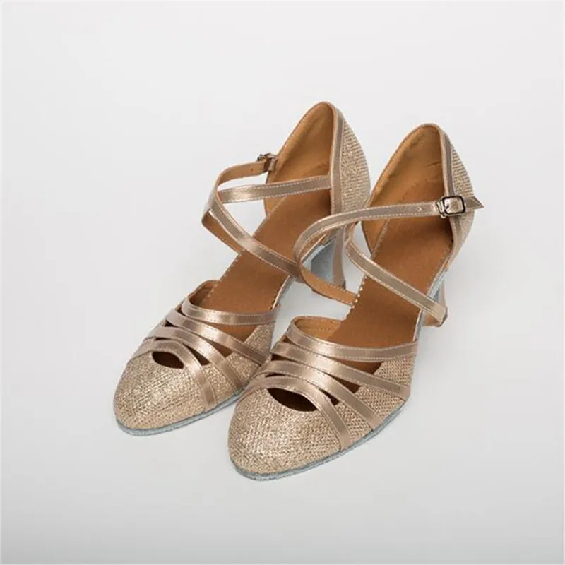 High Quality Salsa Dance Shoes Women Latin Dance Shoes Glitter High Heels 5/7cm Ballroom Tango Dancing Shoes Woman Girls Sandals
