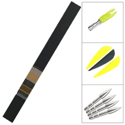 12set Archery ID4.2mm Carbon Arrow Shaft Spine 350-900 30.5inch Vanes Points Pin Nock DIY Compound Bow Hunting