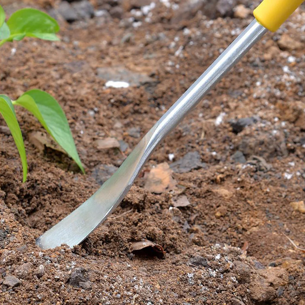 Pala per scavare aglio in acciaio inossidabile con manico in plastica Scavo per erbe selvatiche Pala da giardino Cazzuola Attrezzo da giardino Giardinaggio Diserbo