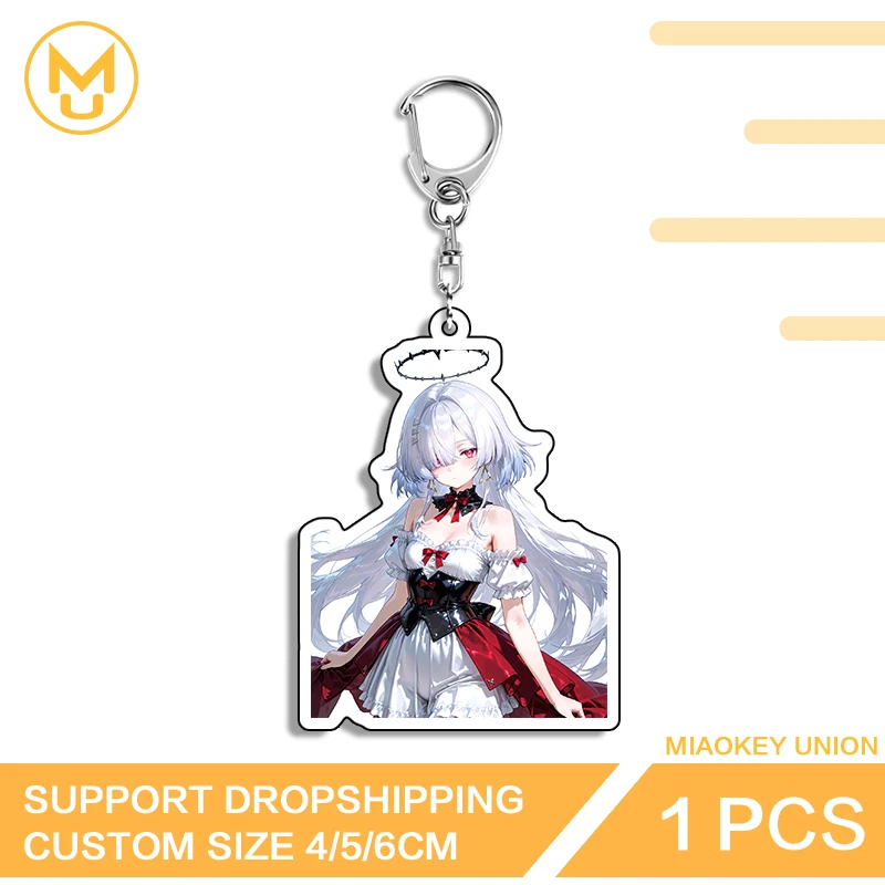 Wuthering Waves MORNYE Key Chains Waifu Mo-nie Personality Double Sided Cosplay Props Suitable For Keepsake Gift Gamelover