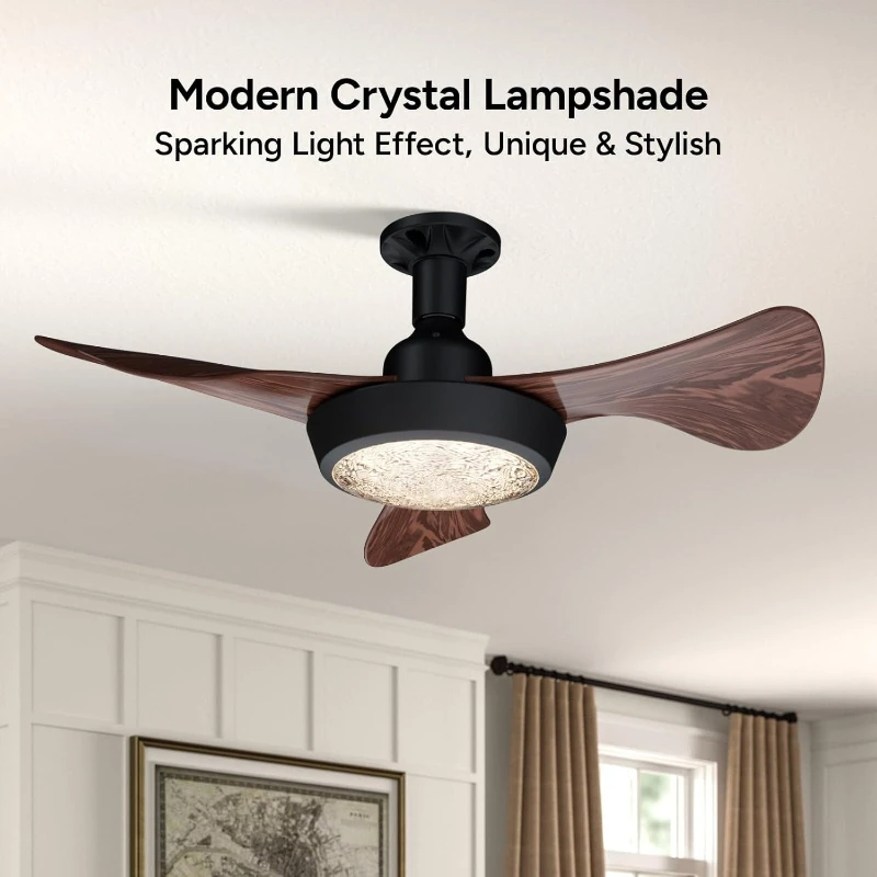 

2-in-1 Ceiling Fan Light Featuring High Wind Speed, Easy Installation and Remote Control, Suitable for Living Rooms and Bedrooms