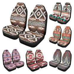 Leopard Tribal Print Car Seat Covers Front Seats Only Breathable Bucket Seat Protector Universal Fit for Most Cars SUV Sedan 2pc