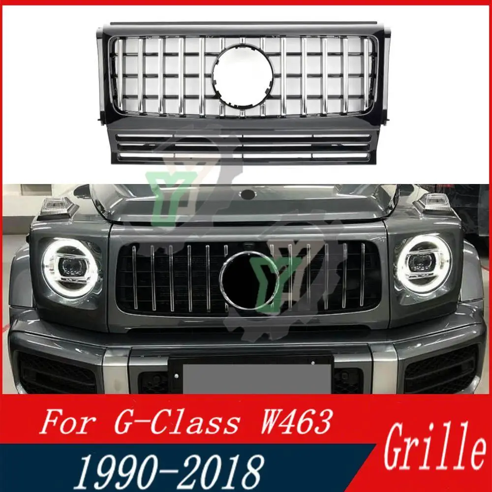 

Car Accessory Front Bumper Upper Grille Racing Grill For Mercedes-Benz G-Class W463 G300 G350 G500 G550 G63 1990-2018 GT style