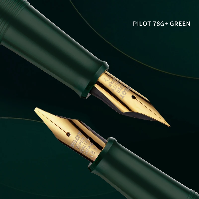 Luxury Japan Pilot Fountain Pen 78G Gift Set E/F/M 22K Gold-plating Nib Office Business Stationery Supplies for Smooth Writing