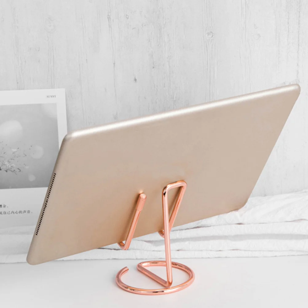 

Sturdy Iron Business Card Holder Desk Mount Mobile Phone Stand No Welding Points Fade-Resistant Desktop Organizer for Phones