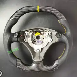 For Audi A4 A4B6 A4C5 100% Real Carbon Fiber Car Steering Wheel With Leather