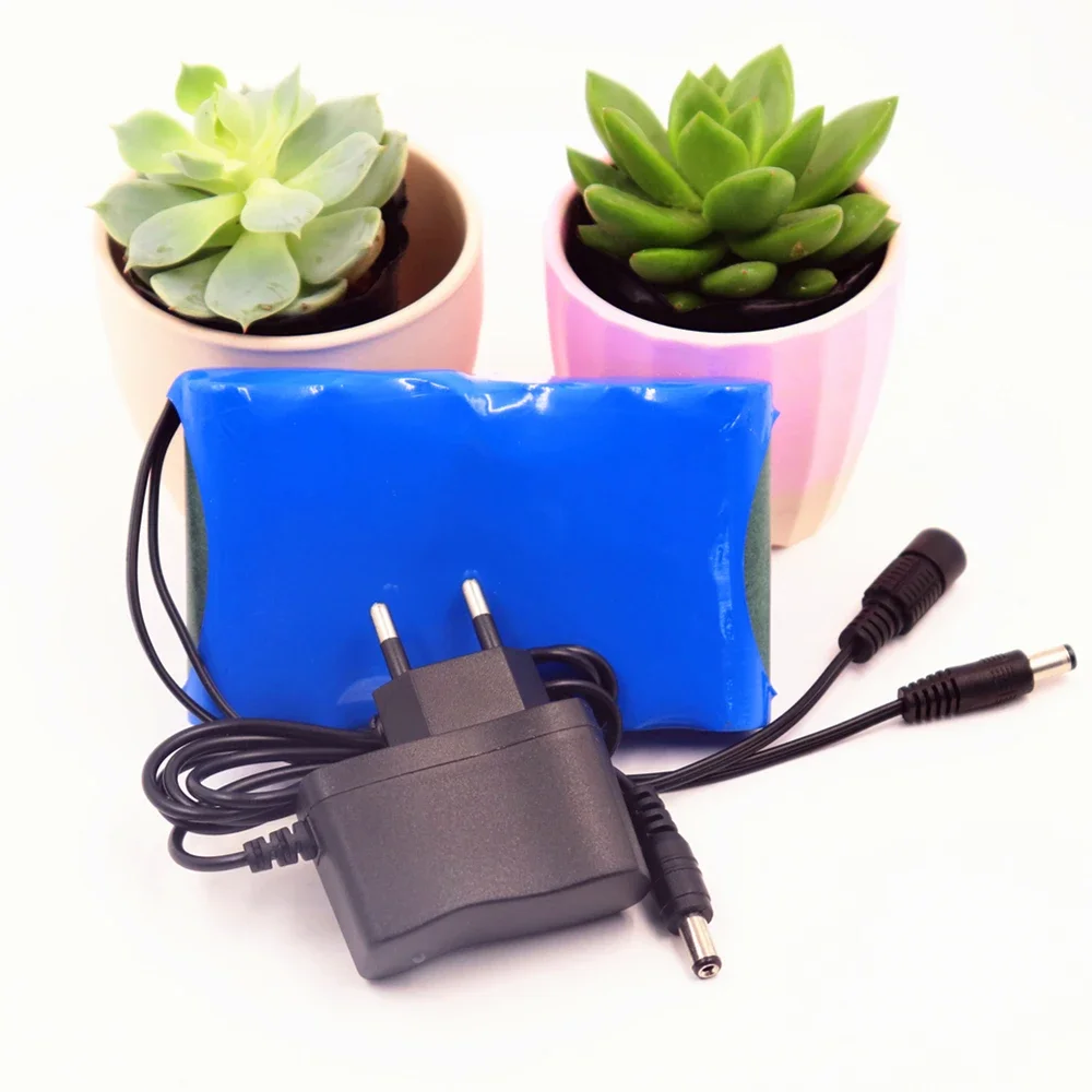 الأصل 18650 بطارية ليثيوم أيون المحمولة بطارية قابلة للشحن تيار مستمر 12 فولت 12.6 فولت 15000 مللي أمبير بطارية/12.6 فولت بطارية مع شاحن 12 فولت