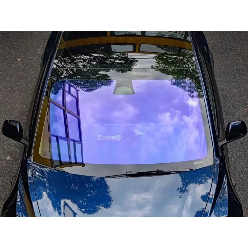 VLT 80% UVR 99% IRR 76% Anti UV 10 Years Durability Blue Car Window Tint Film