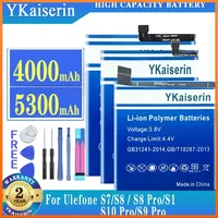 YKaiserin Battery for Ulefone S7 S1 for Ulefone S8 / S8 Pro for Ulefone S9 Pro S10 Pro High Capacity Bateria + Free Tools