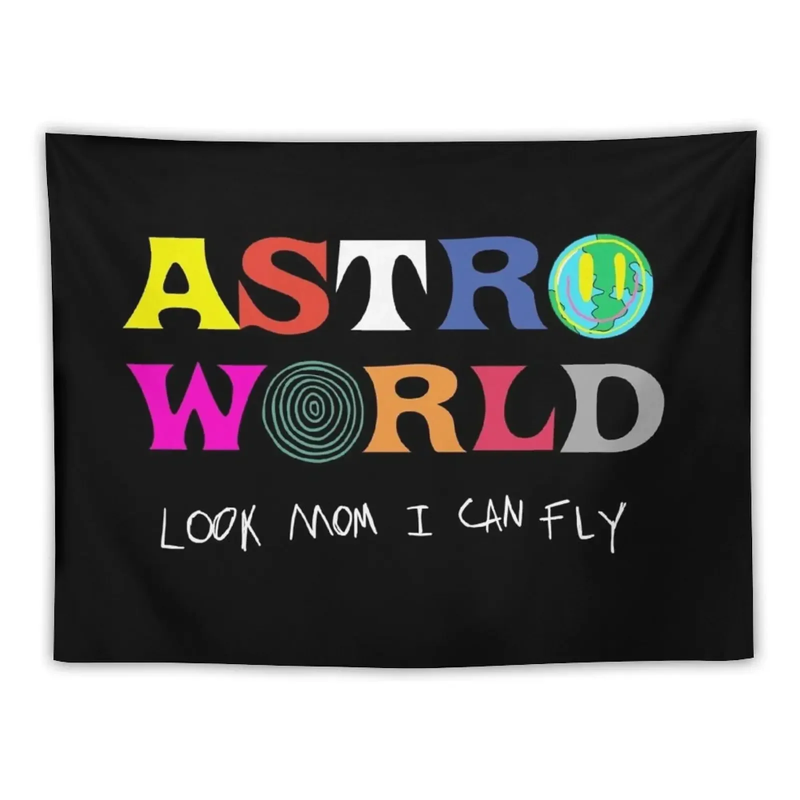 ASTROWORLD look mum I can fly Tapestry Aesthetic Room Decors Wall Deco Tapestry