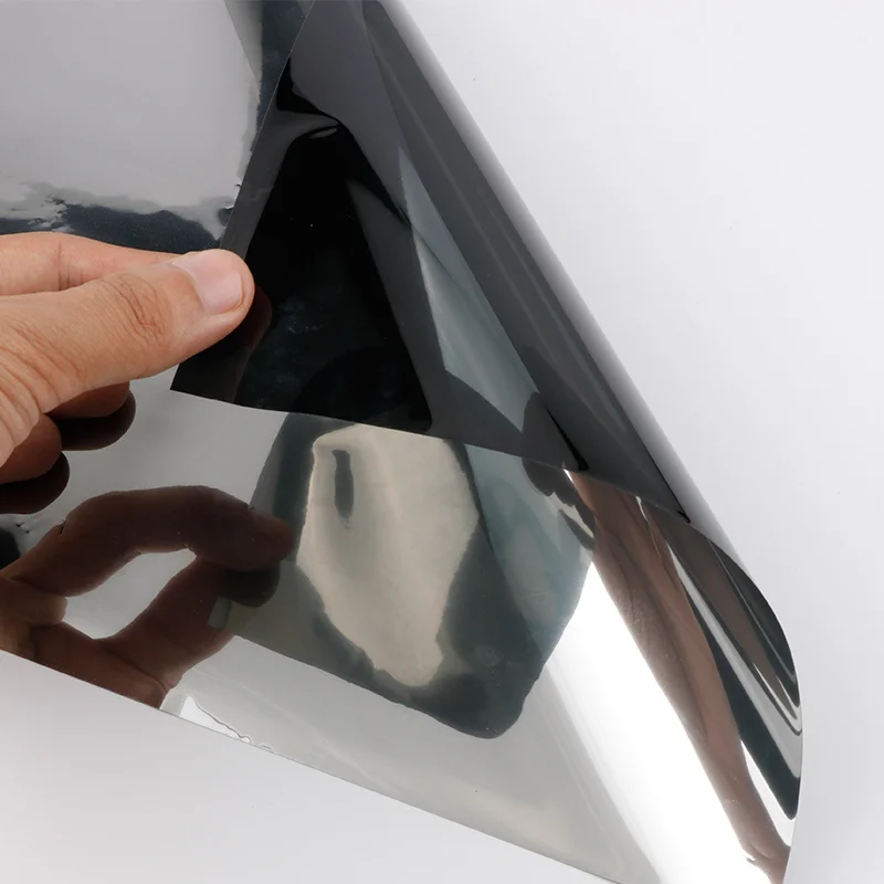 Wholesale Laminating Car Vinyl Metallic Polyester Film Window Wrapping Stickers