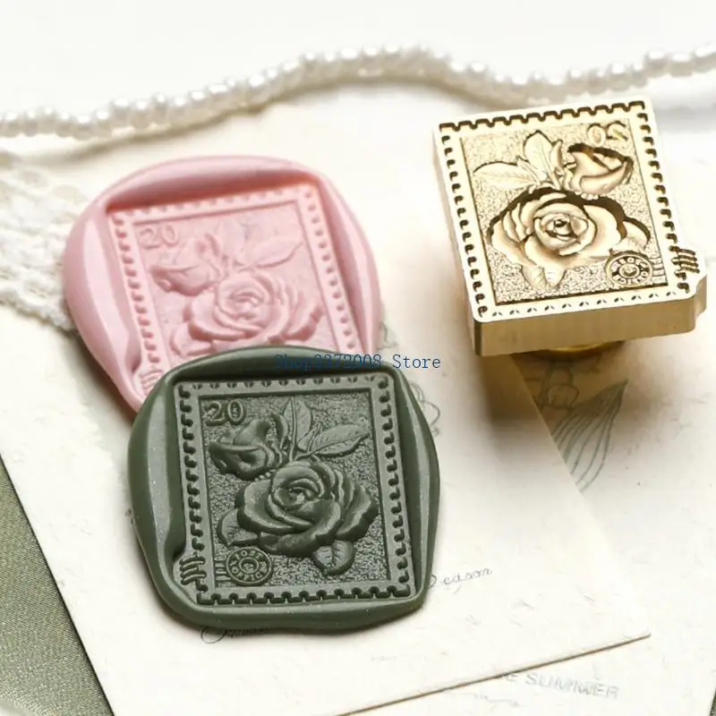 

Emboss Wax Seal Stamp Head Removable Sealing Brass Stamp Head for Gift Envelopes