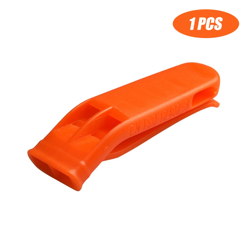 1/5/10pcs Survival Loud Whistle Multifunction Outdoor Emergency Whistle Double Pipe Rescue Whistle Plastic for Outdoor Sports