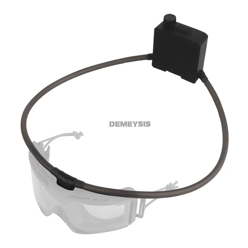 Tactical Goggles Defogger Outdoor Shooting Hiking Glasses Defogging Fan Anti Fog Kit Adjustable Wind Speed Goggles Defogger